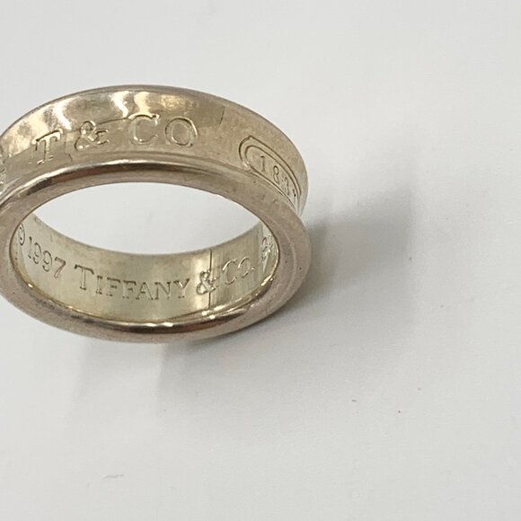 Authentic Tiffany & Co 925 Silver 1837 Medium Ring - Picture 6 of 12